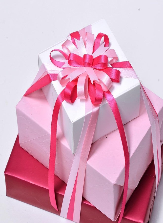 YAMA Valentine's Day Double Faced Satin Ribbon Set, 5 Rolls × 10 Yards Total 50 Yards, 3/8" White Light Pink Baby Pink Hot Pink Fuchsia Ribbons for Gift Wrapping Crafts Wedding Baby Shower - Image 5